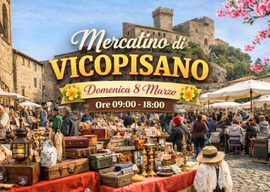 Mercatino di Vicopisano Domenica 8 Marzo 2026