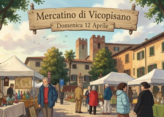 Mercatino di Vicopisano Domenica 12 Aprile 2026