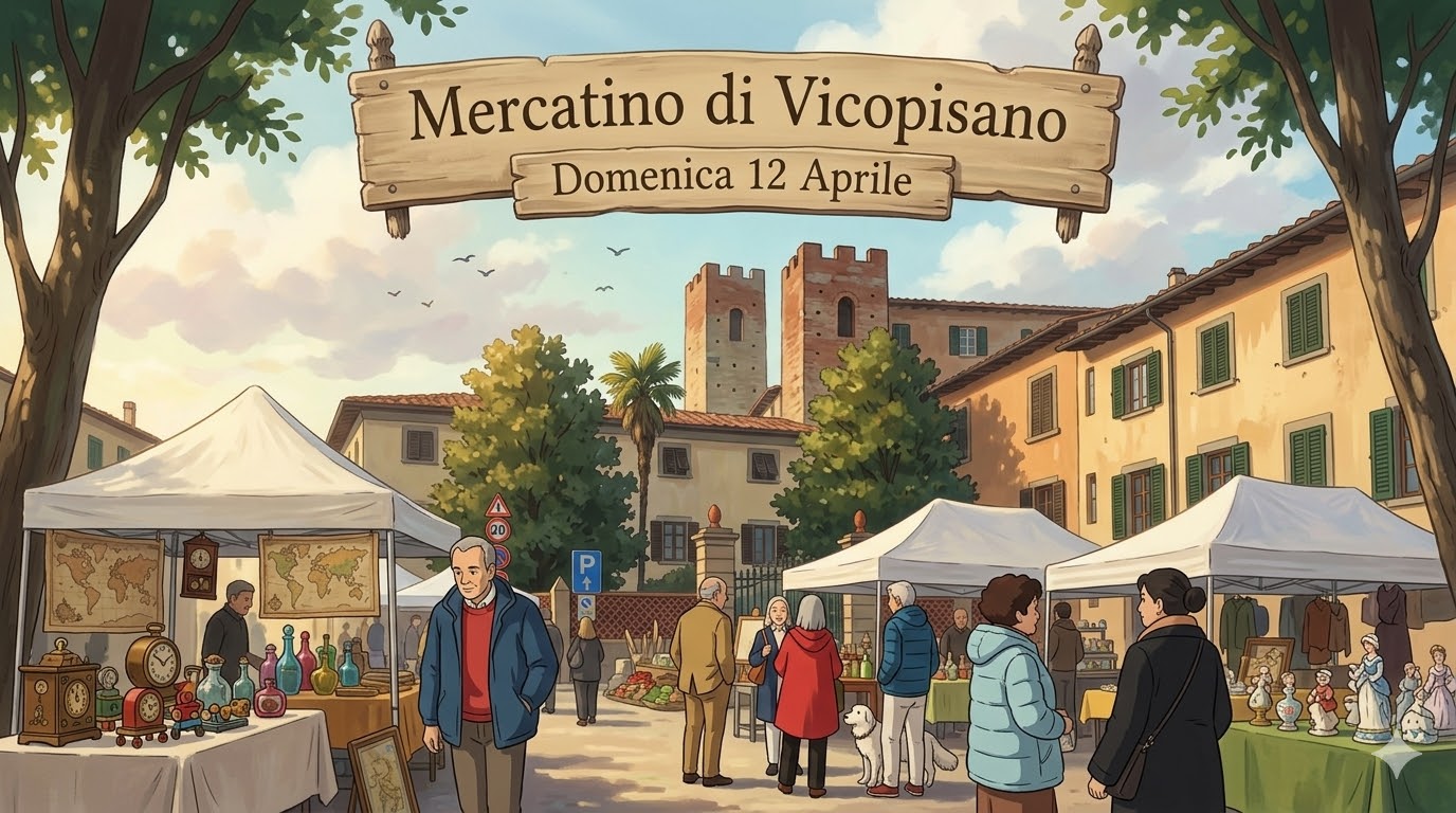 Mercatino di Vicopisano Domenica 12 Aprile 2026